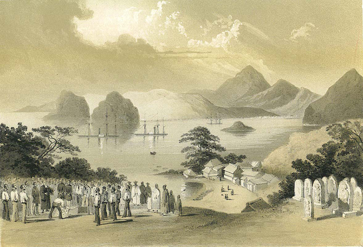 Shimoda as seen from the American Grave Yard